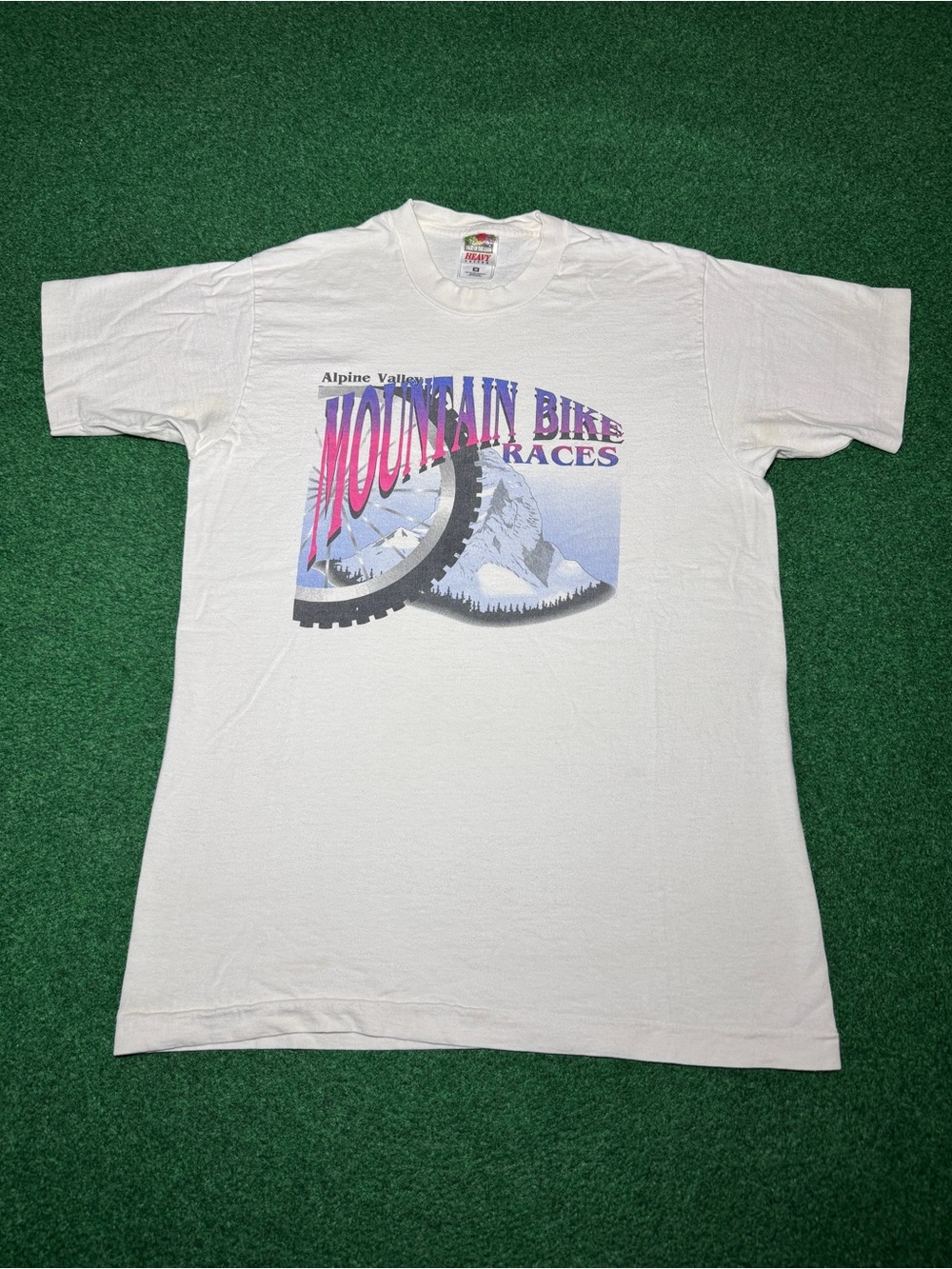 Alpine Valley Mountain Bike Races Medium Vintage T Shirt Cycling 90s